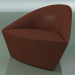 3d model Armchair 4302 (L-102.5 cm, leather upholstery) - preview