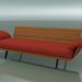 modèle 3D Module central Lounge 4420 (L 180 cm, effet teck) - preview