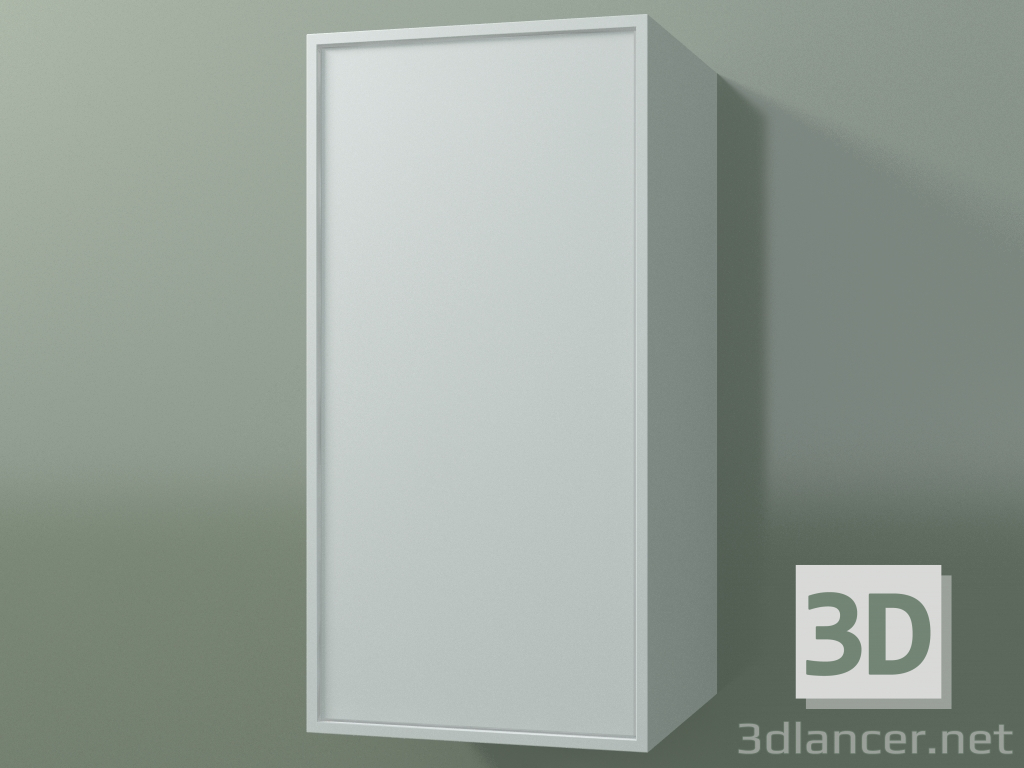 Modelo 3d Armário de parede com 1 porta (8BUBBDD01, 8BUBBDS01, Glacier White C01, L 36, P 36, H 72 cm) - preview