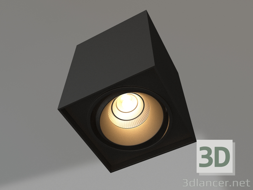 modello 3D Lampada SP-CUBUS-S100x100BK-11W Day White 40deg - anteprima
