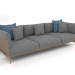 3d model 3-seater sofa (Bronze) - preview
