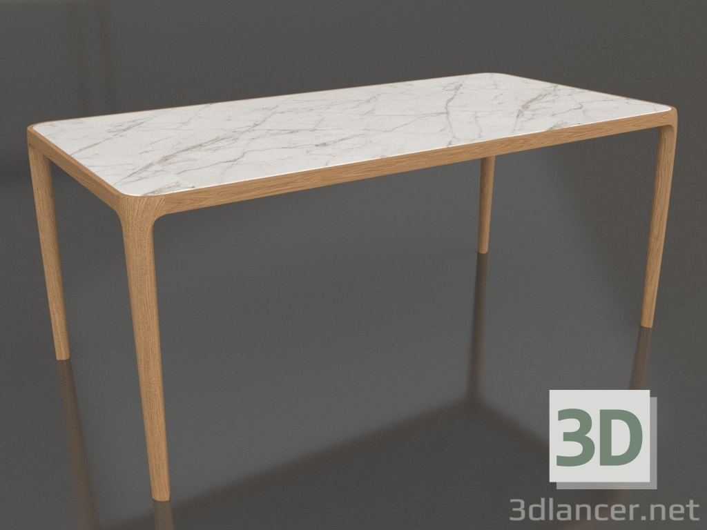 3d model Casauri table with porcelain stoneware 1800x900 mm (Oak natural, option 1) - preview