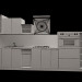 Cocina 3D modelo Compro - render