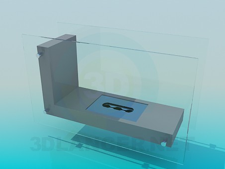 modello 3D Porta scopino - anteprima