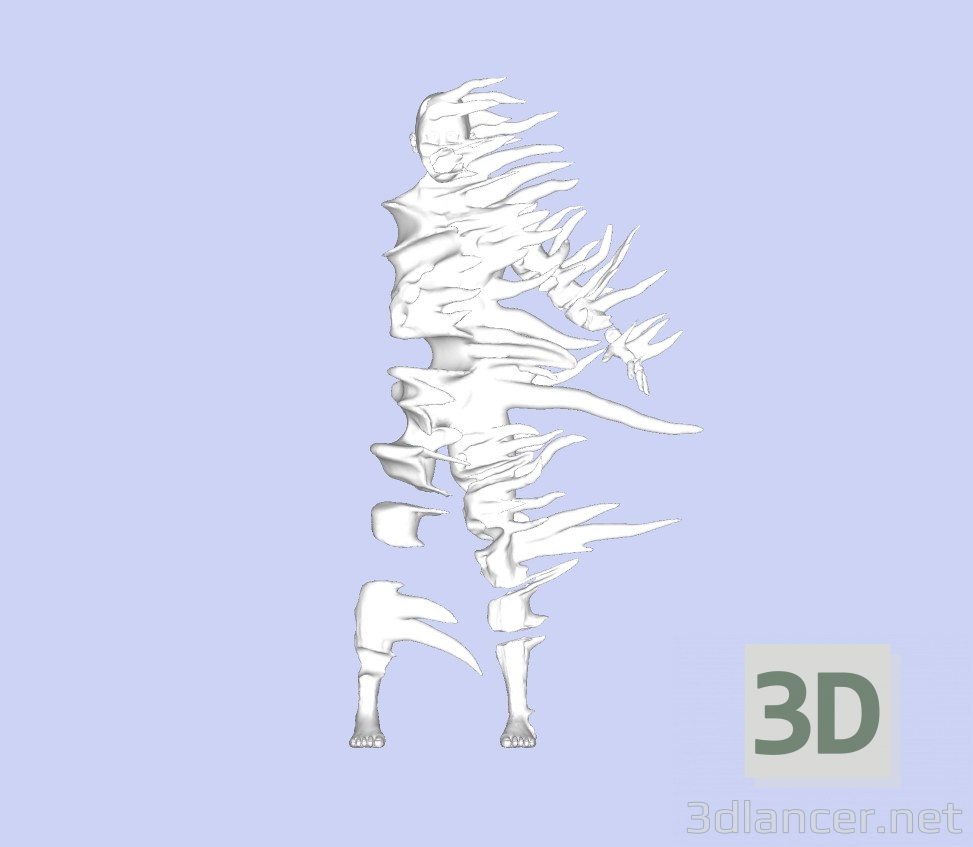 modello 3D Uomo infuriato - anteprima