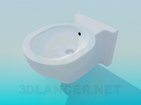 3d модель Оригінальний унітаз – превью 3d модель Оригінальний унітаз – превью