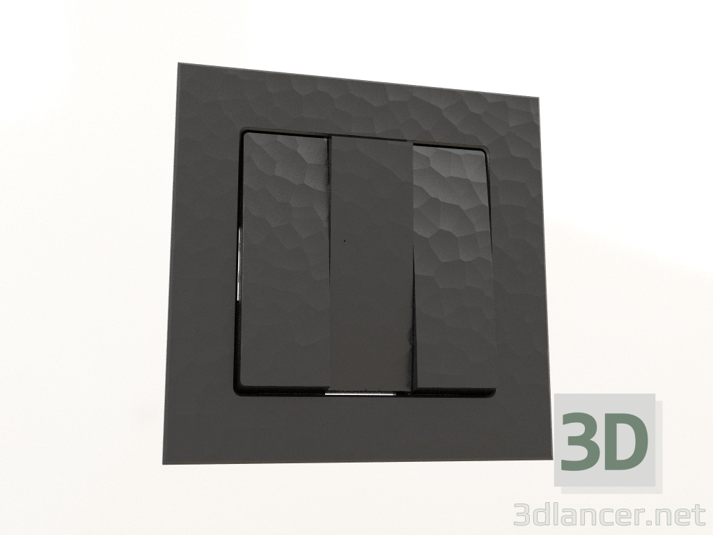 3 डी मॉडल तीन गिरोह स्विच (हथौड़ा काला) - पूर्वावलोकन