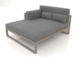 XL modular sofa, section 2 left, high back (Quartz gray)