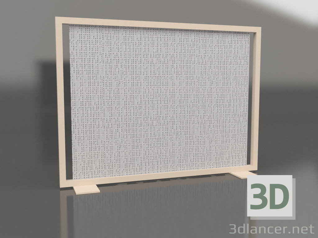 3D Modell Bildschirmtrennwand 150x110 (Sand) - Vorschau