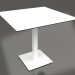 modèle 3D Table à manger sur pied colonne 80x80 (Blanc) - preview