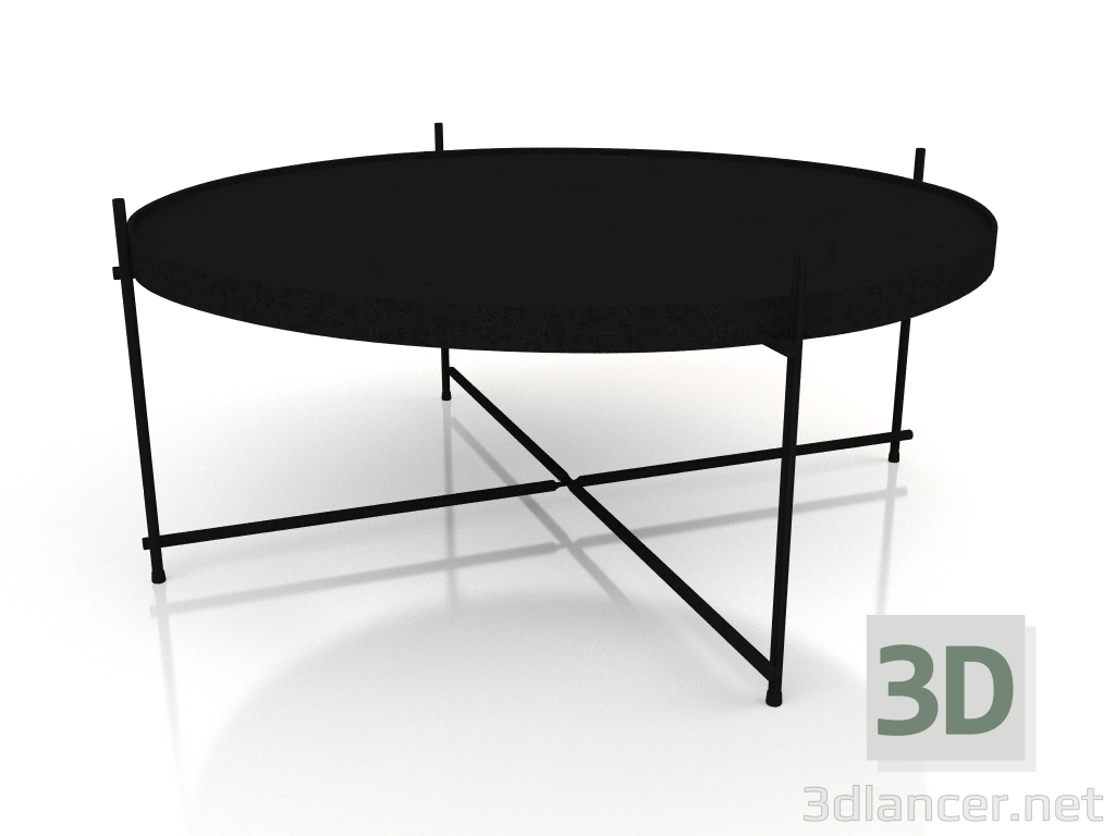 3D Modell Beistelltisch Cupid XXL (Schwarz) - Vorschau