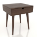 3d model Bedside table STAND 420x400 mm (dark walnut) - preview