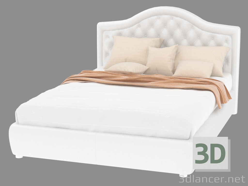 3D modeli Çift kişilik yatak Capri - önizleme