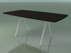 Tavolo a forma di sapone 5432 (H 74 - 90x180 cm, gambe a 180 °, impiallacciato L21 wengè, V12)