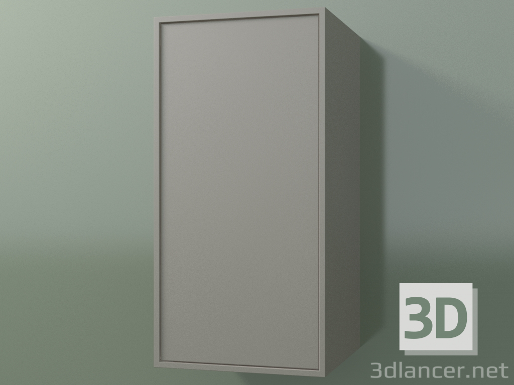 3d модель Настінна шафа з 1 дверцятами (8BUBBDD01, 8BUBBDS01, Clay C37, L 36, P 36, H 72 cm) – превью