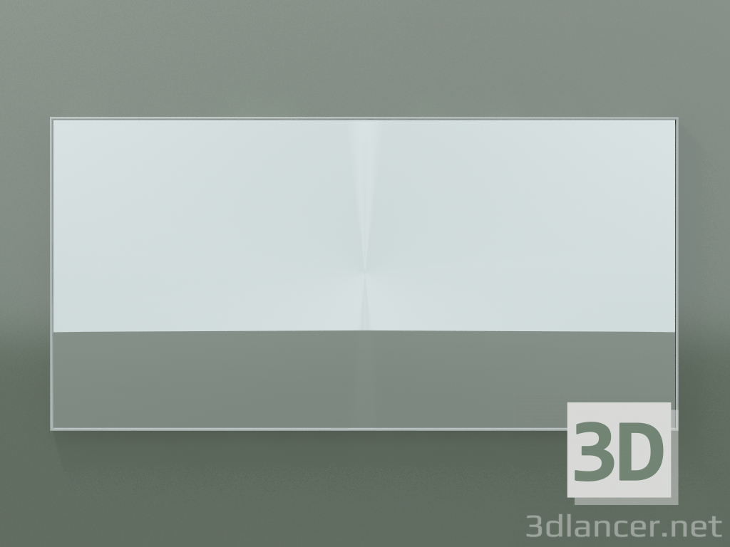 modello 3D Specchio Rettangolo (8ATGC0001, Glacier White C01, Н 72, L 144 cm) - anteprima