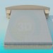 3D Modell Bett - Vorschau