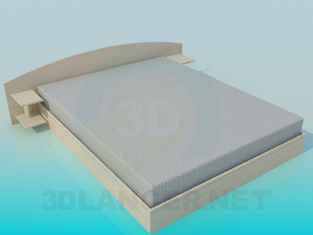 modelo 3D Cama - escuchar modelo 3D Cama - escuchar