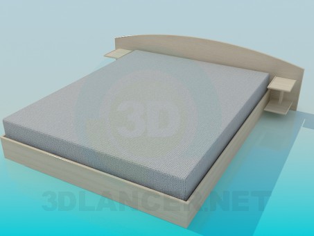 modelo 3D Cama - escuchar modelo 3D Cama - escuchar