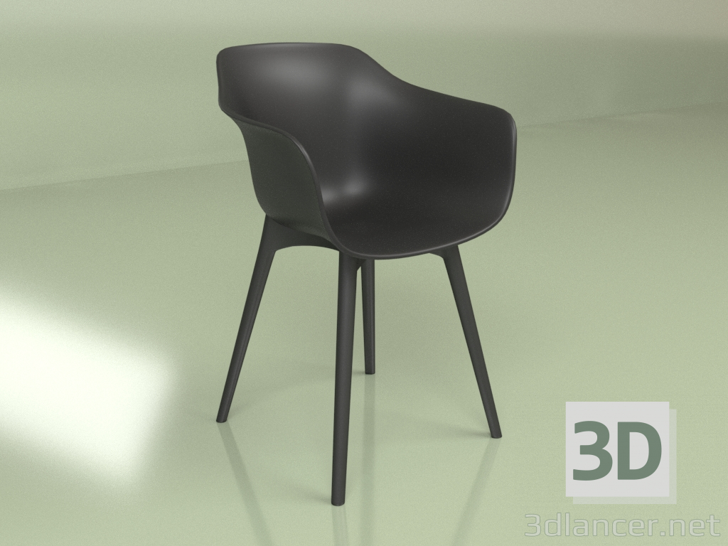 Modelo 3d Cadeira Anat Poltrona 3.0 (preta) - preview