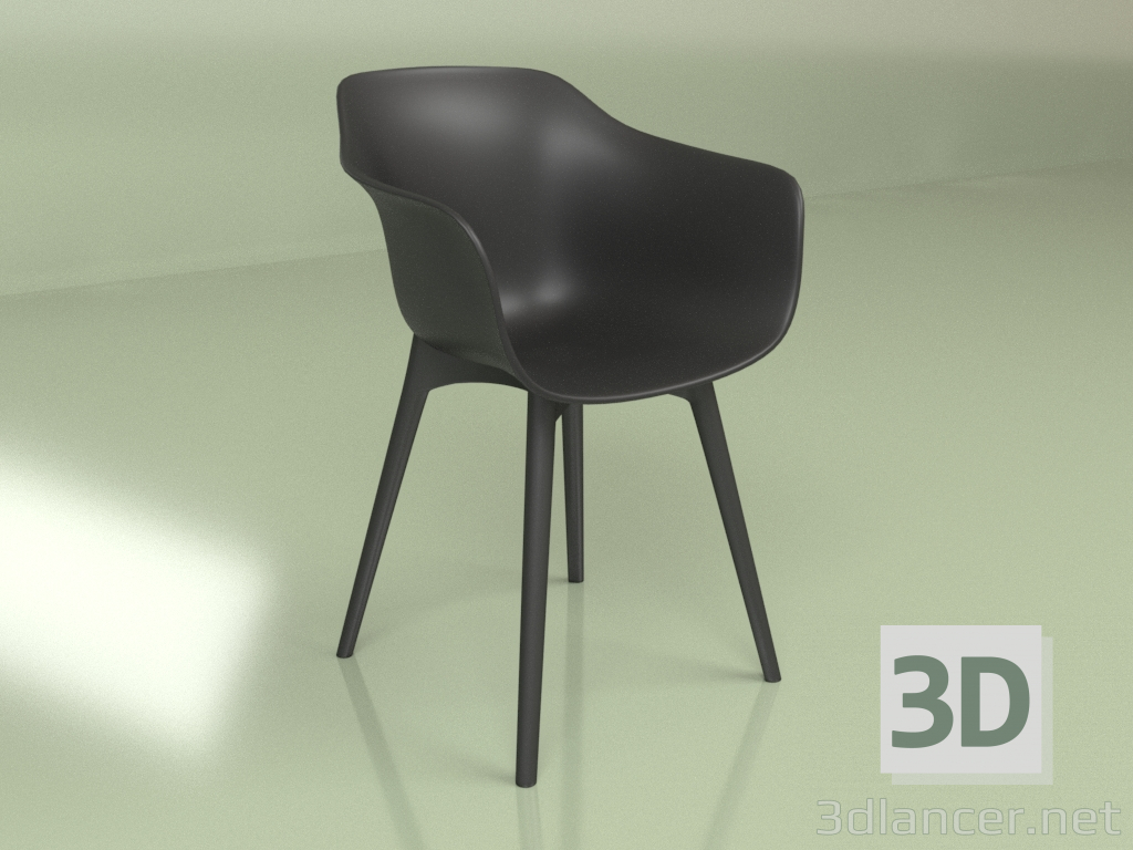 3d модель Стул Anat Armchair 3.0 (черный) – превью