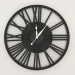 3d модель Часы настенные GRACEFUL (black) – превью