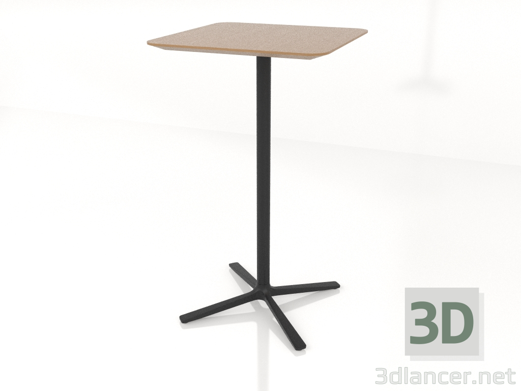 3d model Bar table 60x60 h105 - preview