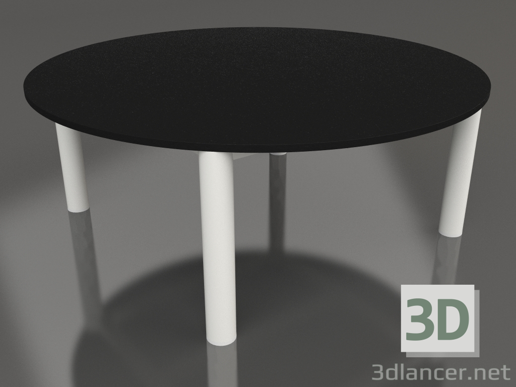 modello 3D Tavolino D 90 (Grigio agata, DEKTON Domoos) - anteprima