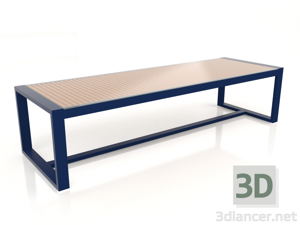 3d model Dining table with glass top 307 (Night blue) - preview