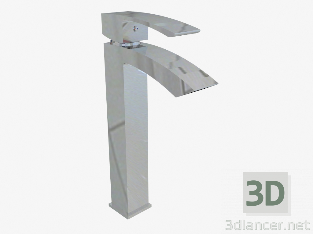 3D Modell Waschtischmischer mit hohem Vigo-Gehäuse (BDW 020K) - Vorschau