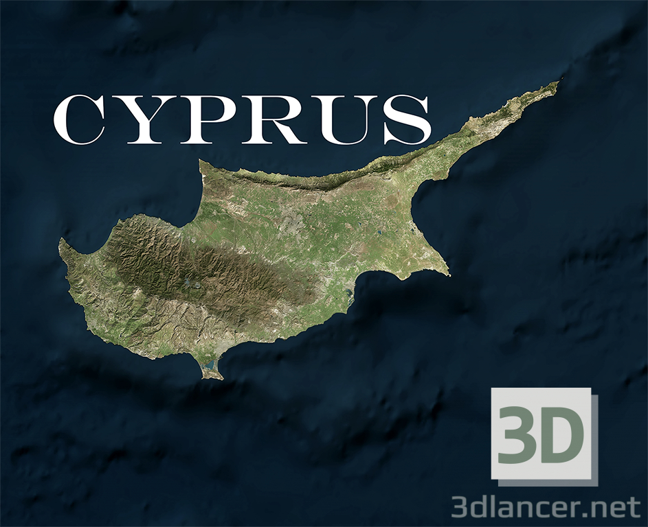 Kıbrıs adasının yüzey dokusu doku 3D max satın almak