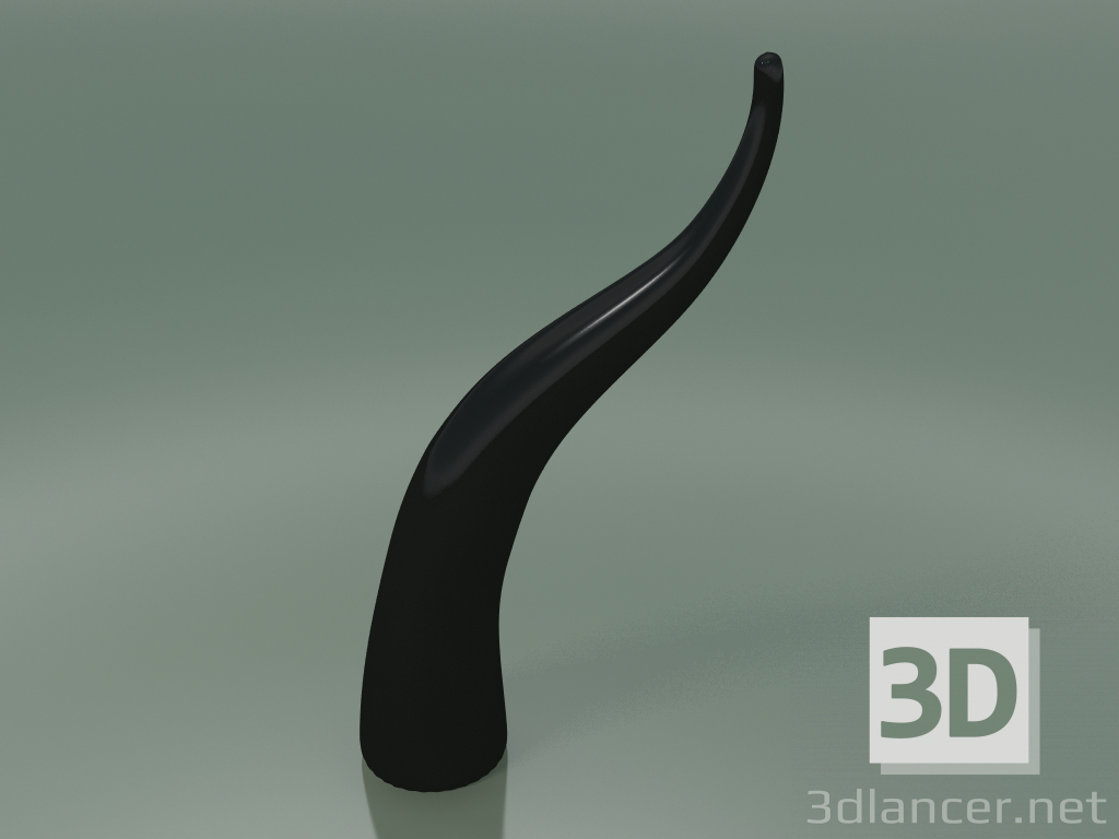 3D modeli Heykelcik Seramik Corno (H 50cm, Siyah) - önizleme
