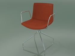 Cadeira 0314 (giratória, com braços, com interior em couro removível, capa 3)