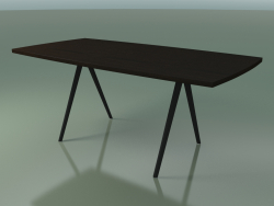 Seifenförmiger Tisch 5432 (H 74 - 90x180 cm, Beine 180 °, furniert L21 wenge, V44)