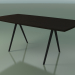 modèle 3D Table en forme de savon 5432 (H 74 - 90x180 cm, pieds 180 °, plaqué L21 wengé, V44) - preview