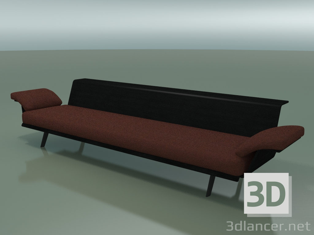 modèle 3D Module central Lounge 4421 (L 270 cm, Noir) - preview