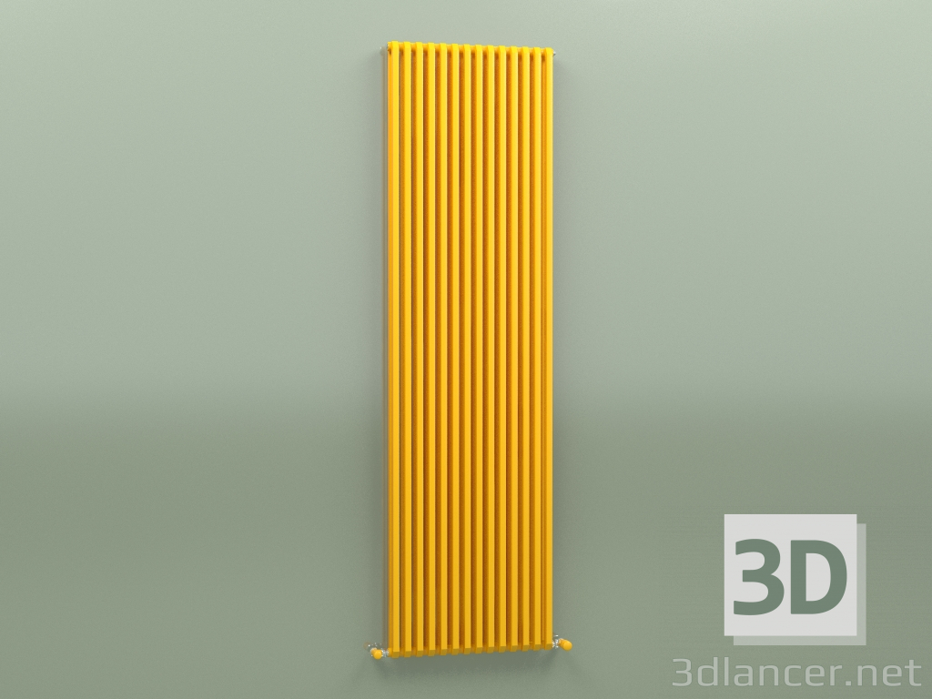 modèle 3D Radiateur SAX 2 (H 2000 14 EL, jaune melon - RAL 1028) - preview