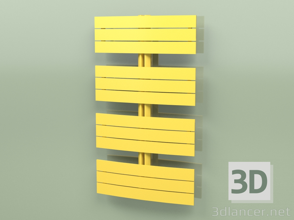 3d model Heated towel rail - Apolima (1130 x 650, RAL - 1012) - preview