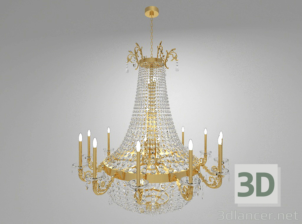 3d chandelier model buy - render