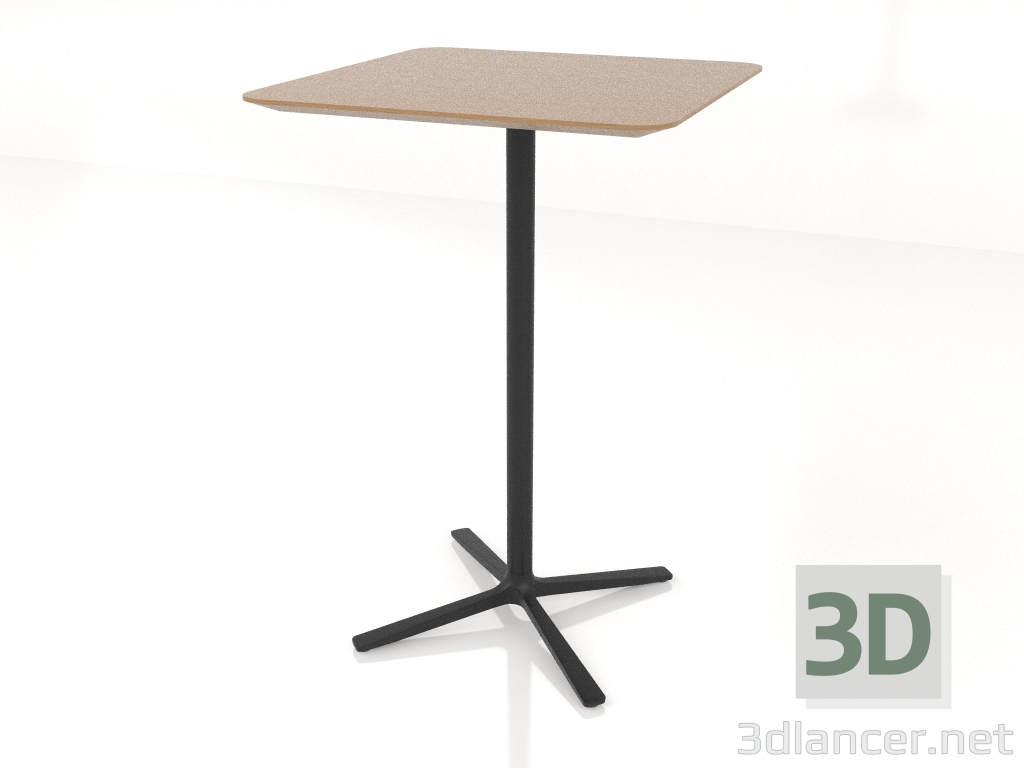 3 डी मॉडल बार टेबल 70x70 h105 - पूर्वावलोकन