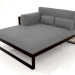 3d model XL modular sofa, section 2 left, high back (Black) - preview