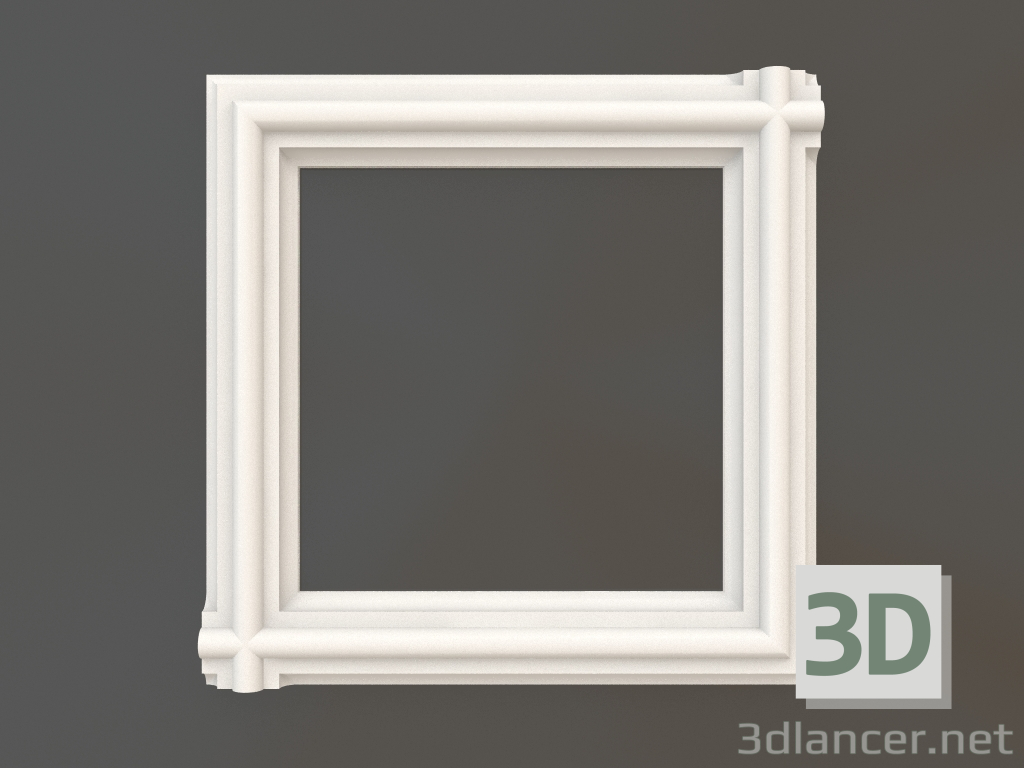 3d model Gypsum corner element DELH 036 2 (218x218) - preview