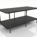 3D Modell Couchtisch 2 1200 mm (schwarz RAL 9005) - Vorschau