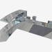 modello 3D Miscelatore vasca a parete senza set doccia Vigo (BDW 010M) - anteprima