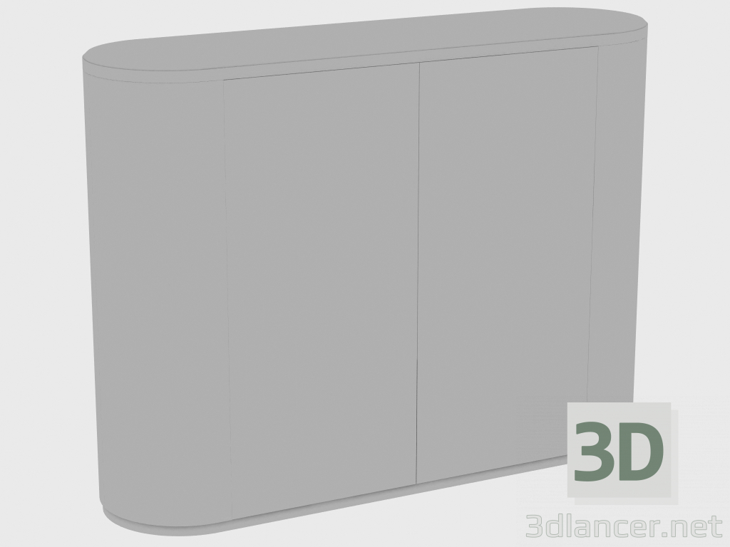 modello 3D Bar BEVERLY BAR CABINET SMOOTH (160x60xH140) - anteprima