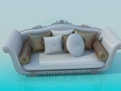Sofa with Baroque elements