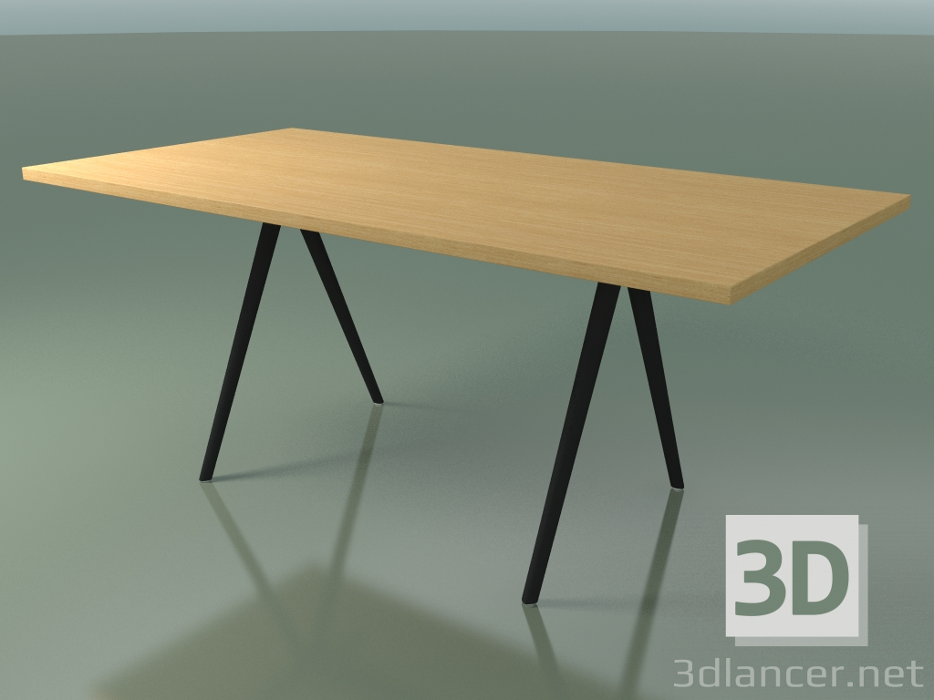 3D Modell Rechteckiger Tisch 5432 (H 74 - 90x180 cm, Beine 180 °, furnierte L22 natürliche Eiche, V44) - Vorschau