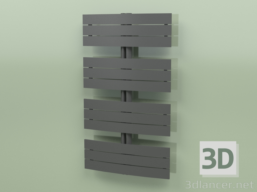 3D modeli Isıtmalı havlu askısı - Apolima (1130 x 650, RAL - 9005) - önizleme