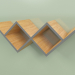 3d model Bookshelf Woo Shelf (gris oscuro) - vista previa