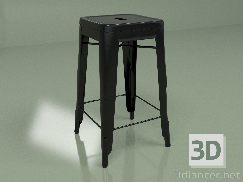 3d model Semi-bar chair Marais Color 2 (black) - preview